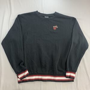 *SOLD* Nike Miami Heat Sweatshirt Men's Size L Black NBA Basketball Crewneck